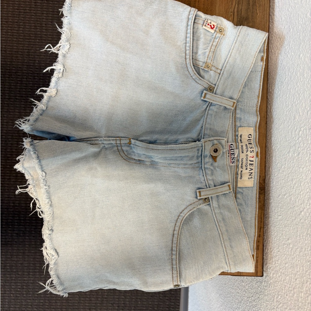 Guess Light Blue Denim Shorts